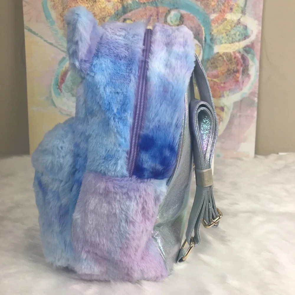 Tie Dye Fuzzy‎ Mini backpack